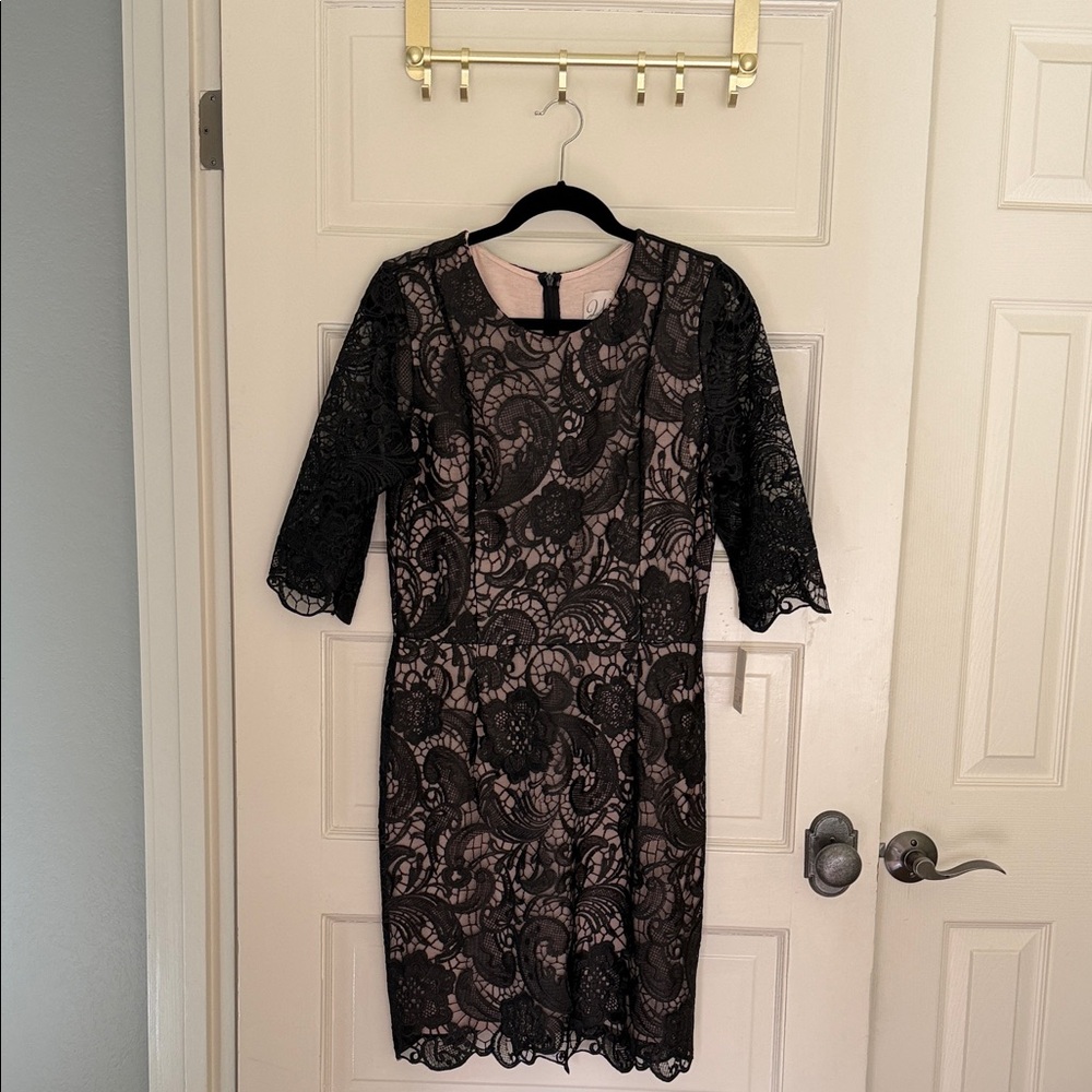 NWT Katherine Black Lace Dress by Weston Wear in Large (Orig. List Price $220)